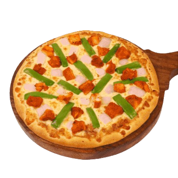 Chicken tandoori pizza